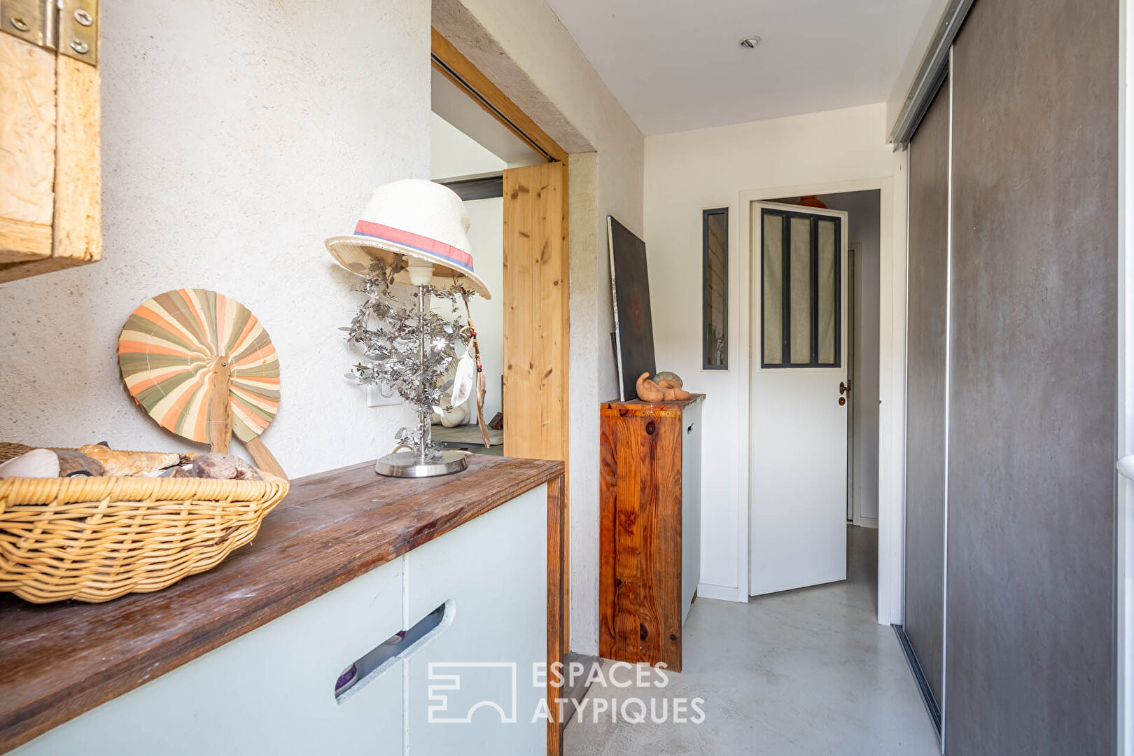 Loft type house with garden