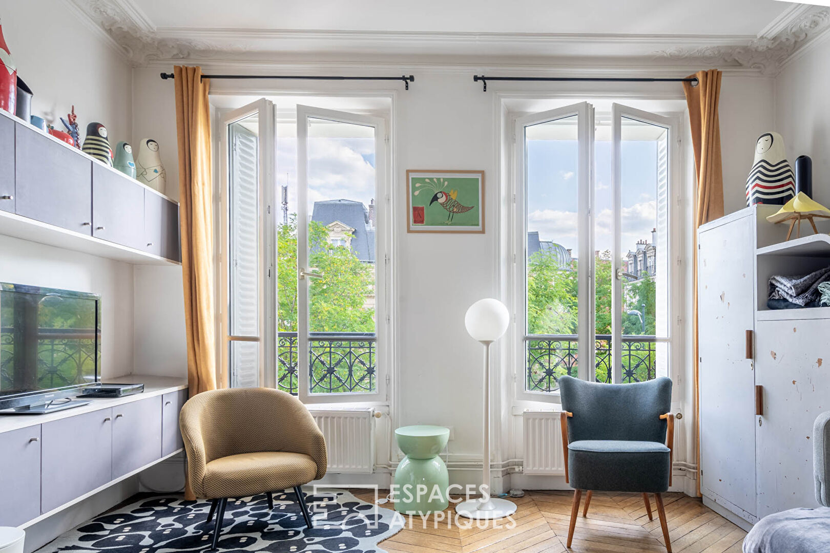 Bourgeois apartment with extension in the center of Saint-Mandé