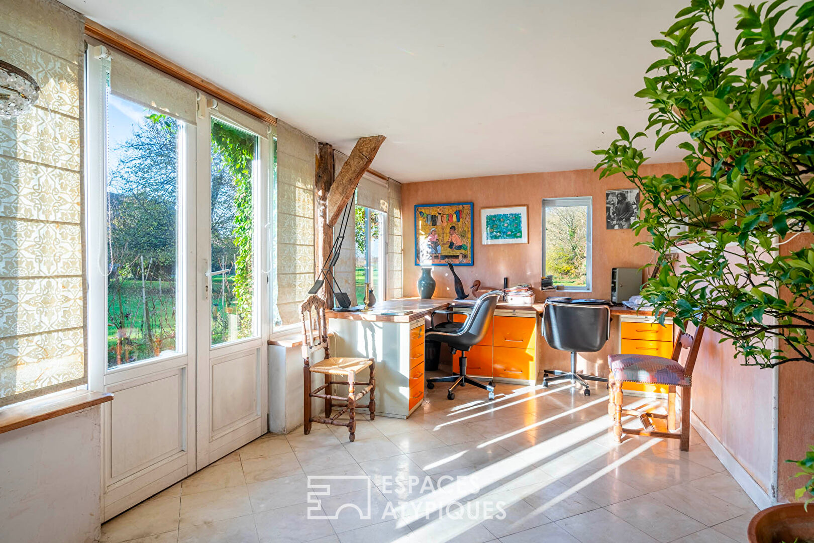 Historic family home with its sumptuous woods and pond.