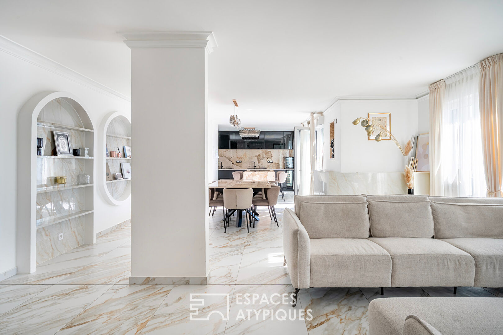 Sculptural Penthouse at the Gates of Paris, Between Sky and Elegance