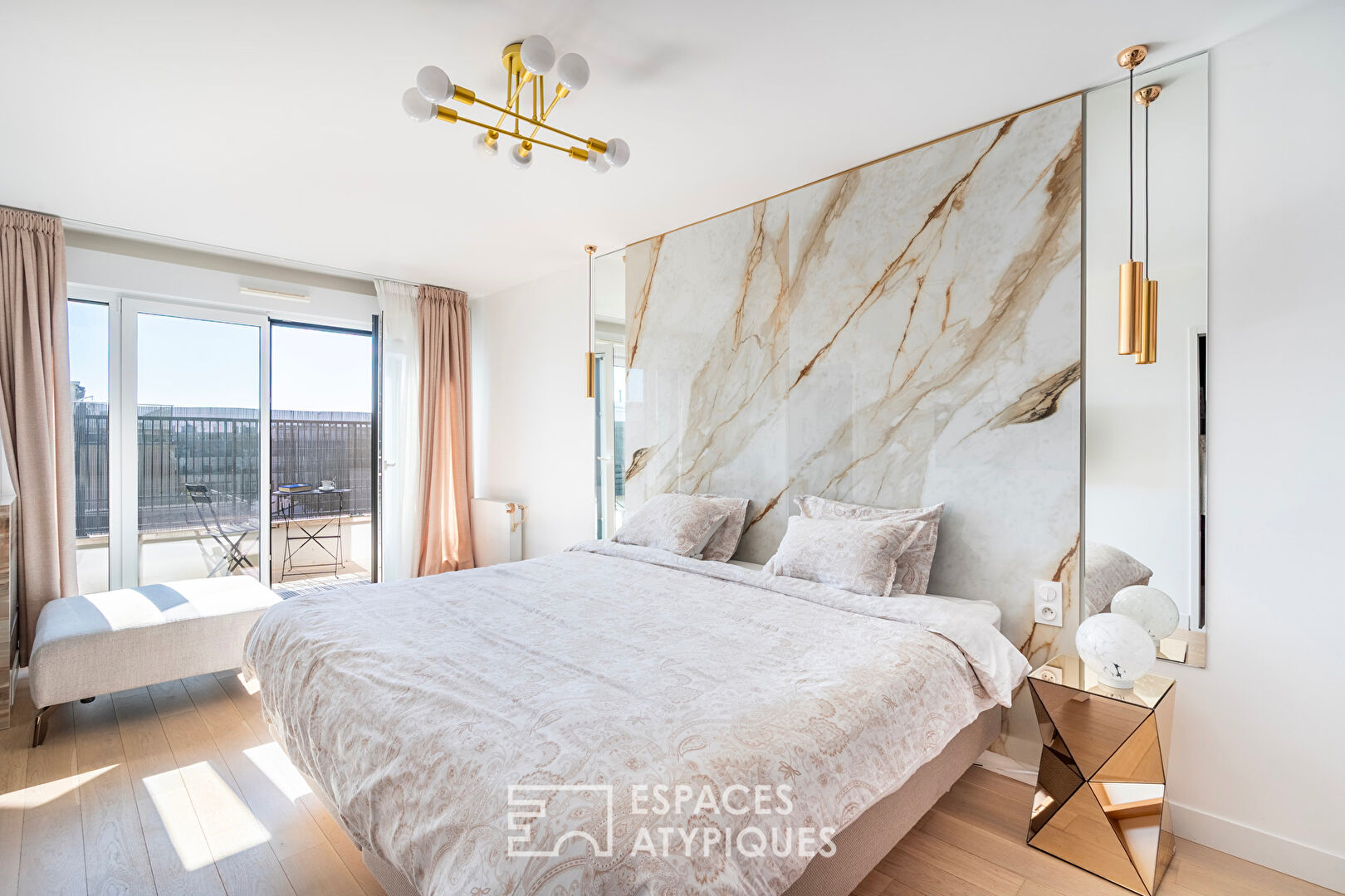 Sculptural Penthouse at the Gates of Paris, Between Sky and Elegance