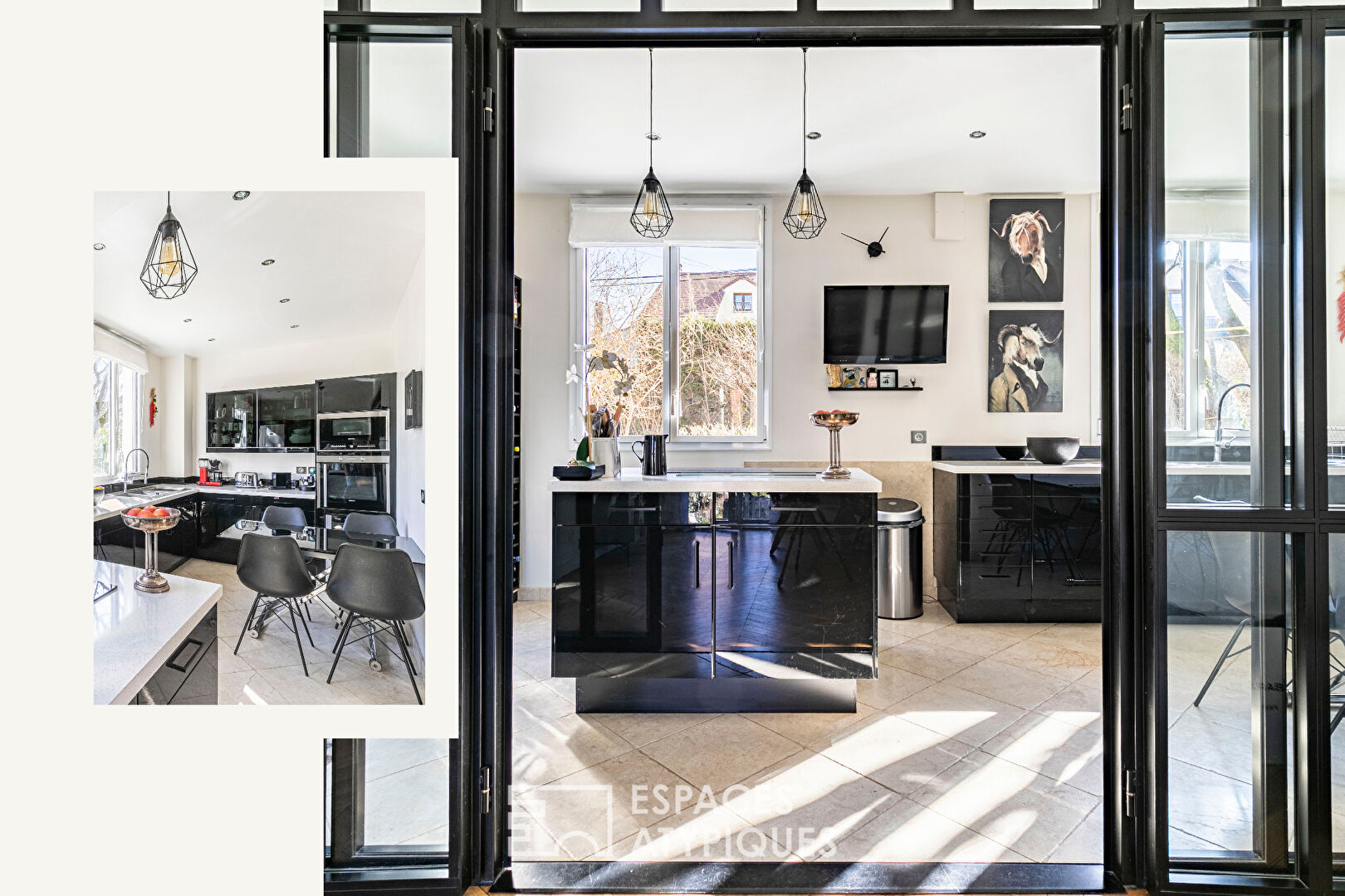 House with architect-designed extension and bucolic garden
