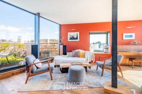 Duplex d’architecte avec terrasses
