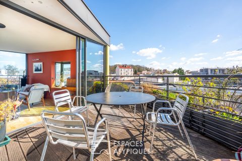 Duplex d’architecte avec terrasses