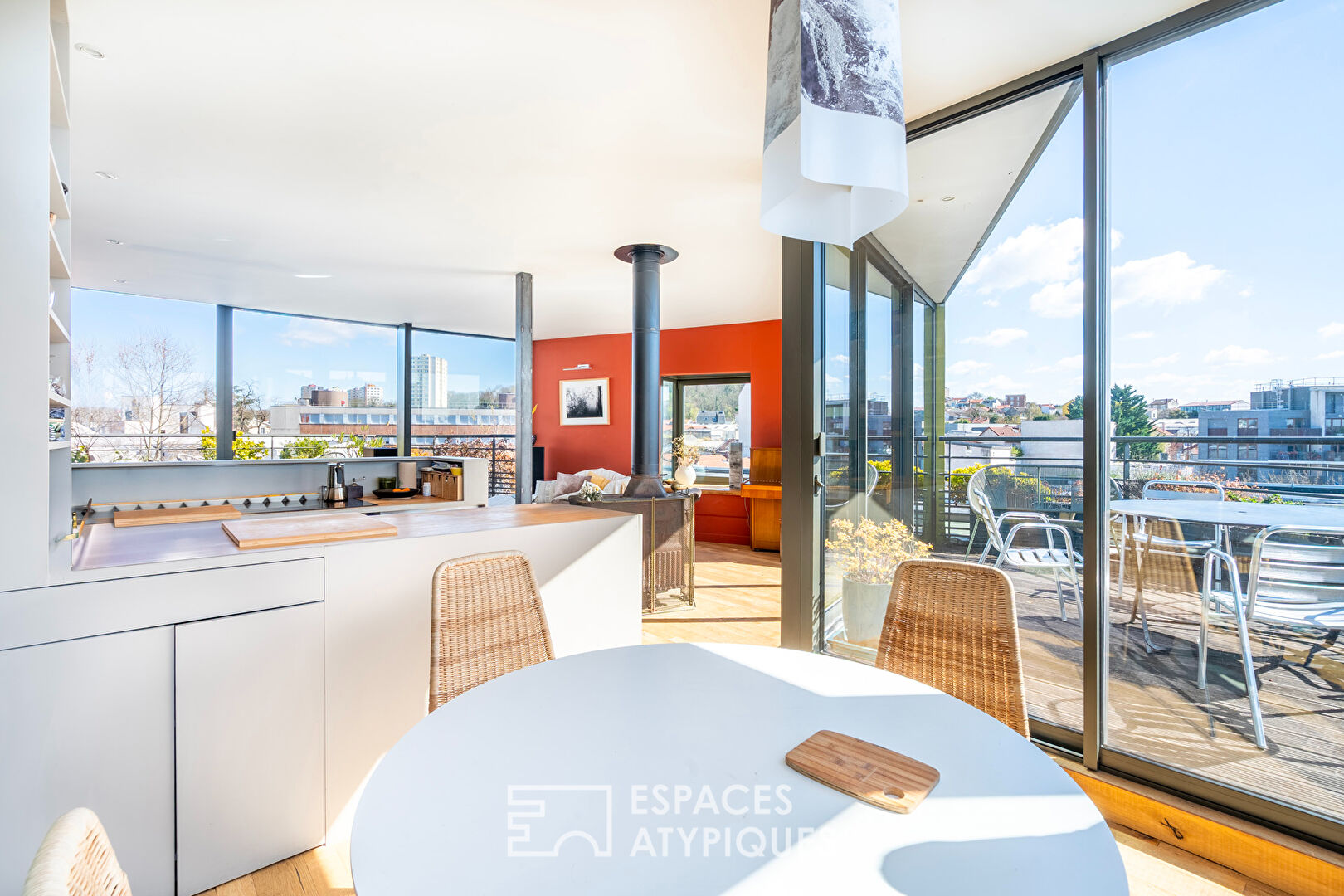 Duplex d’architecte avec terrasses