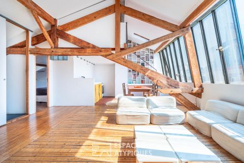 Loft with glass roof