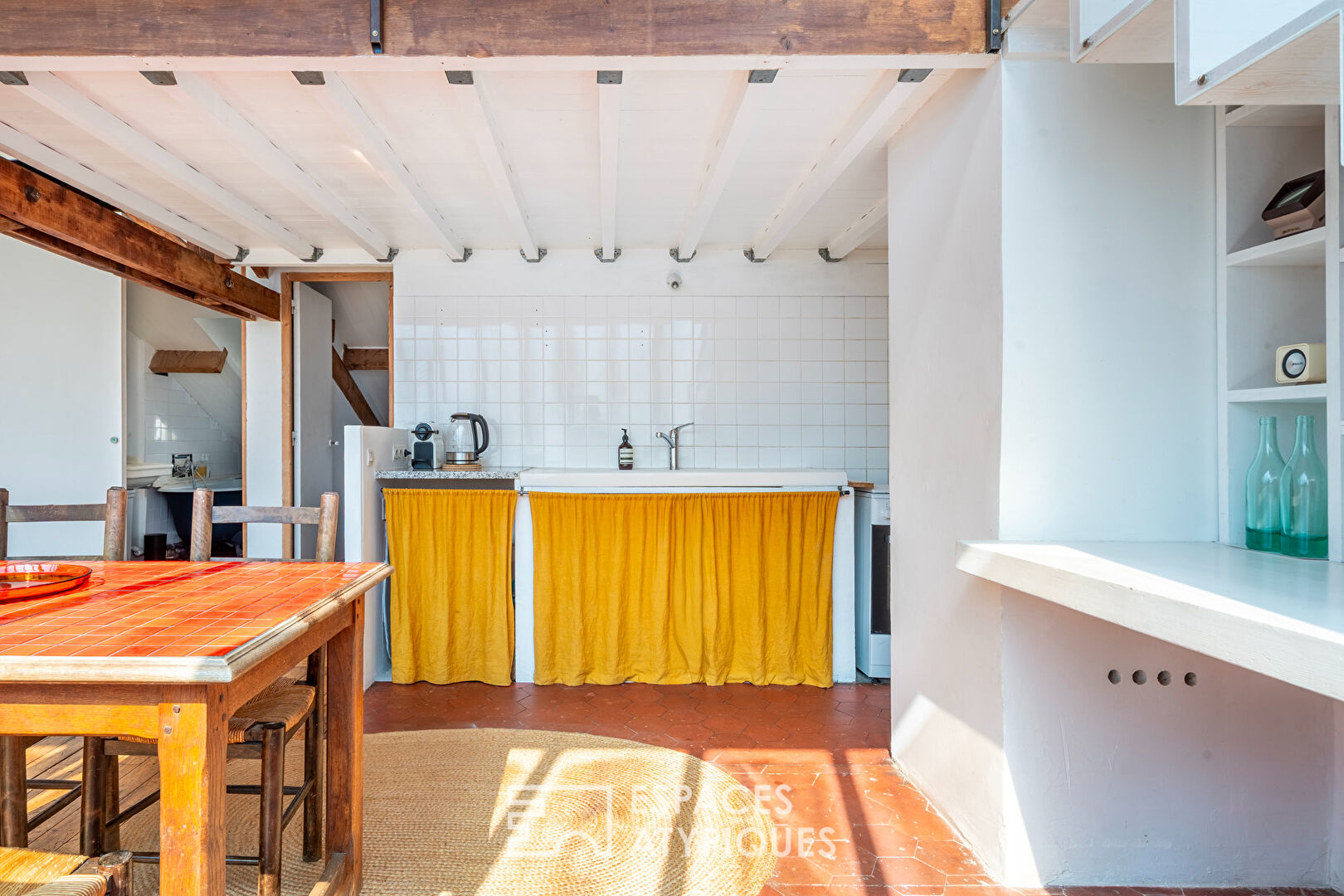 Loft with glass roof