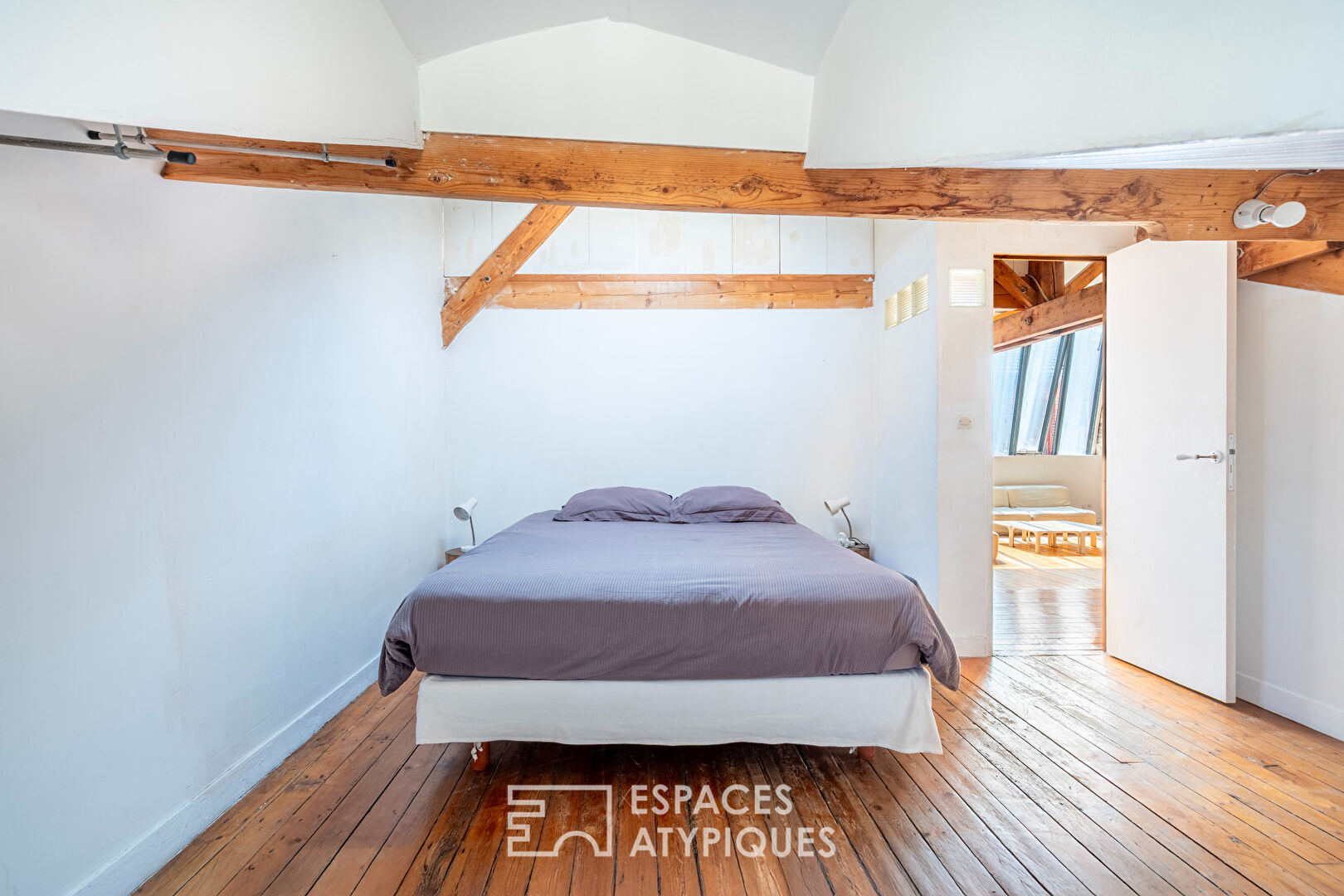 Loft with glass roof