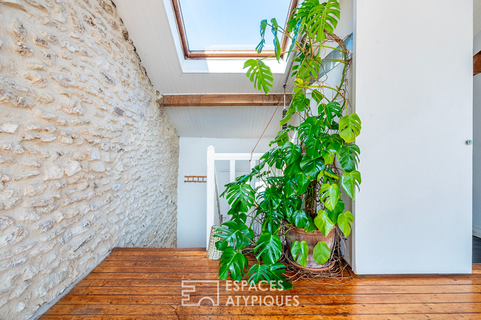 Loft with glass roof