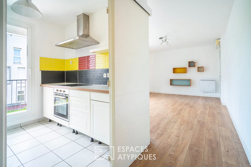 Appartement en dernier étage avec terrasse et balcon