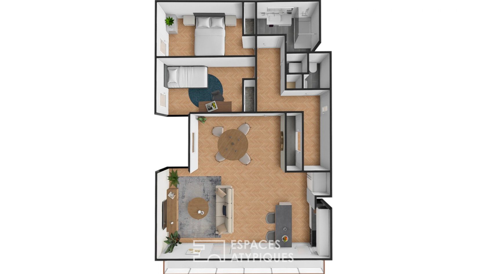 Appartement avec balcon