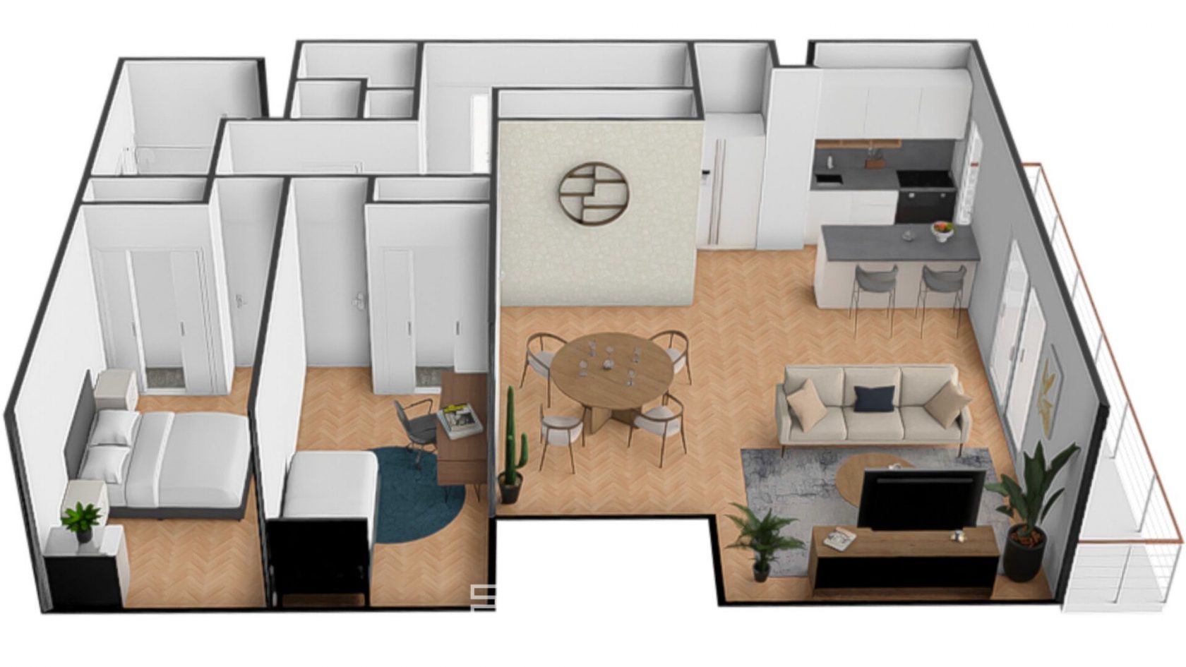 Appartement avec balcon