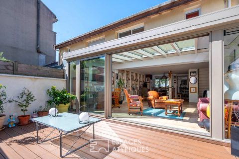 House with terrace and veranda