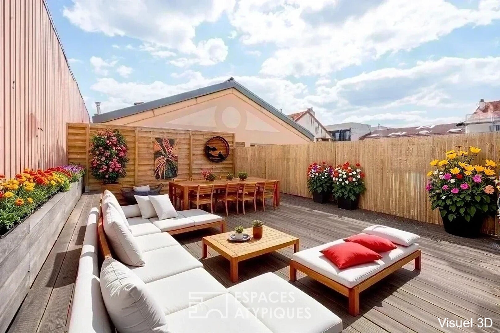 Duplex à l’esprit maison avec rooftop