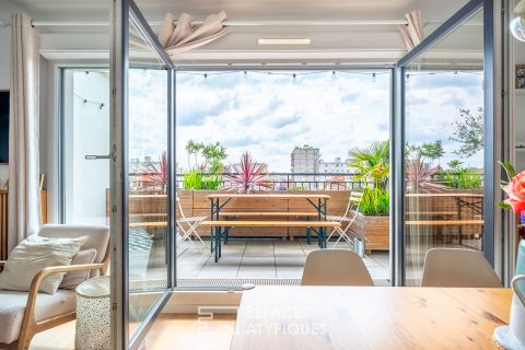 Appartement en dernier étage avec terrasse et vue dégagée
