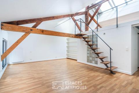 Duplex avec terrasse dans une ancienne imprimerie