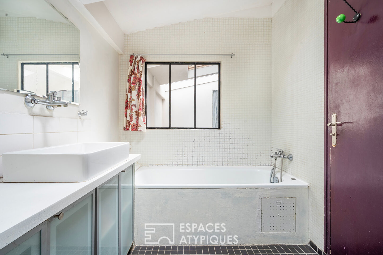Maison style loft avec jardin