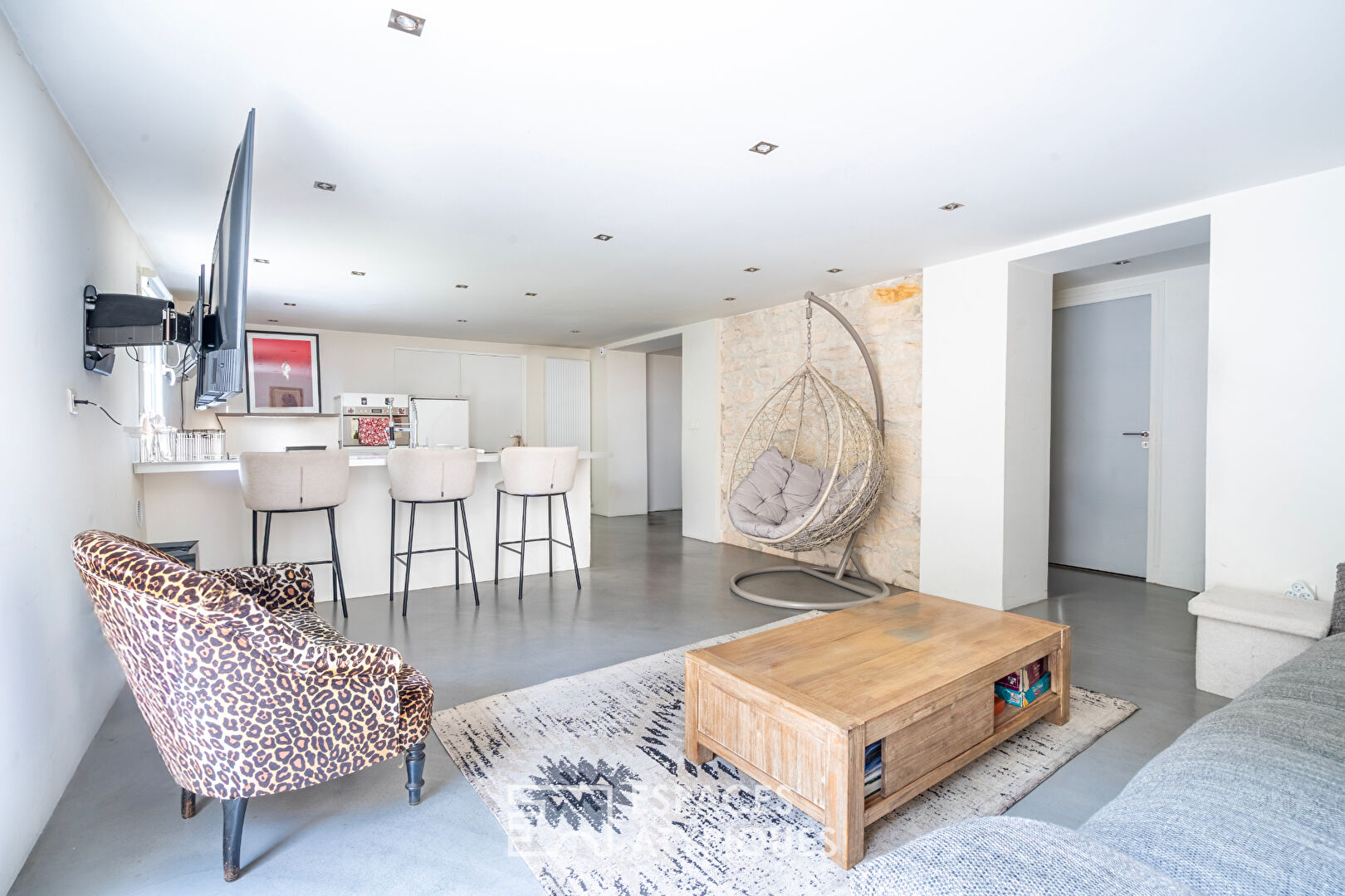 Duplex inversé avec jardin
