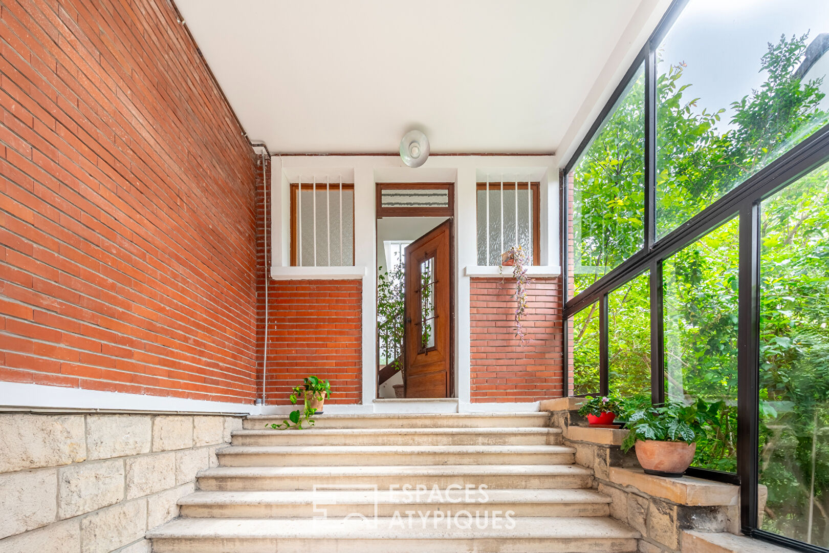Duplex inversé avec jardin