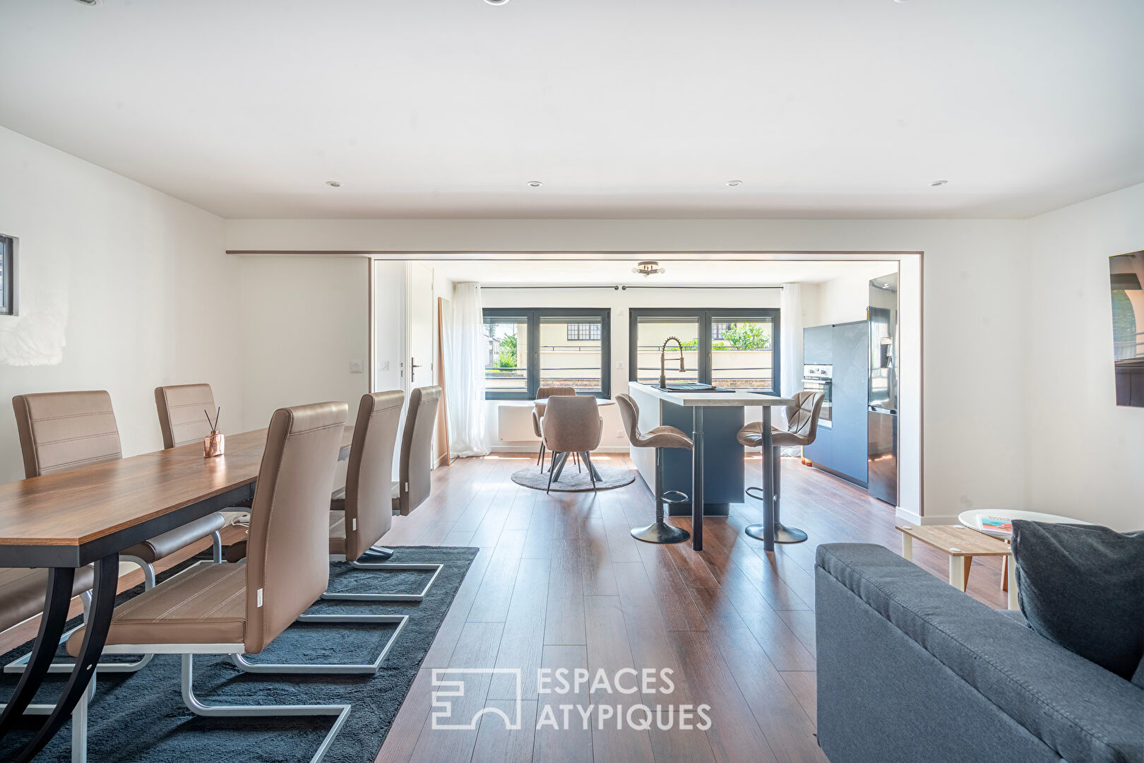 Duplex avec jardin