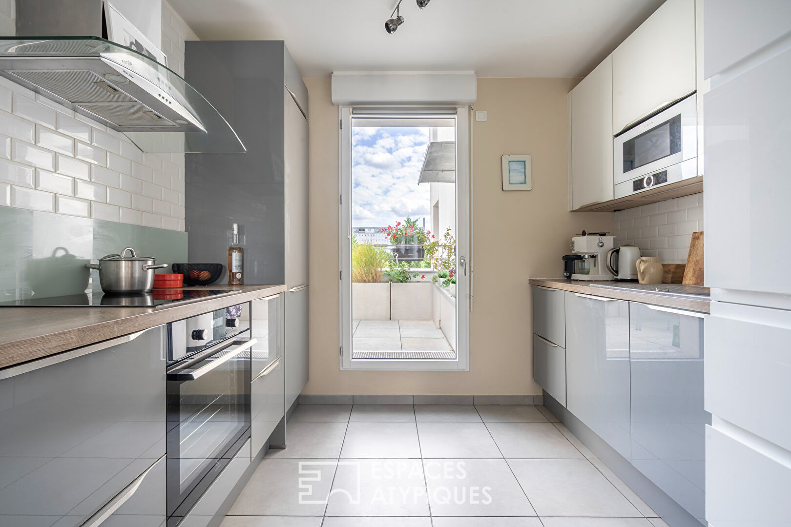 Appartement en dernier étage avec terrasses