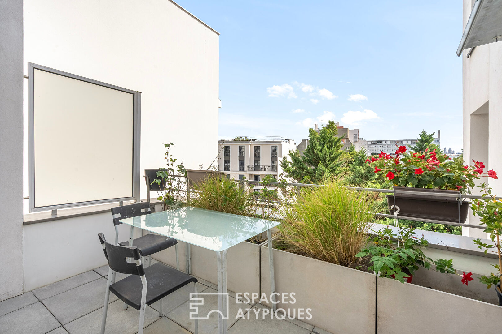 Appartement en dernier étage avec terrasses