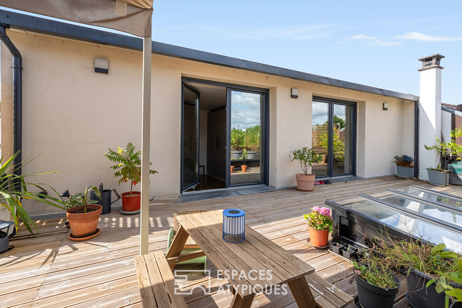 Maison de ville avec terrasse en rooftop