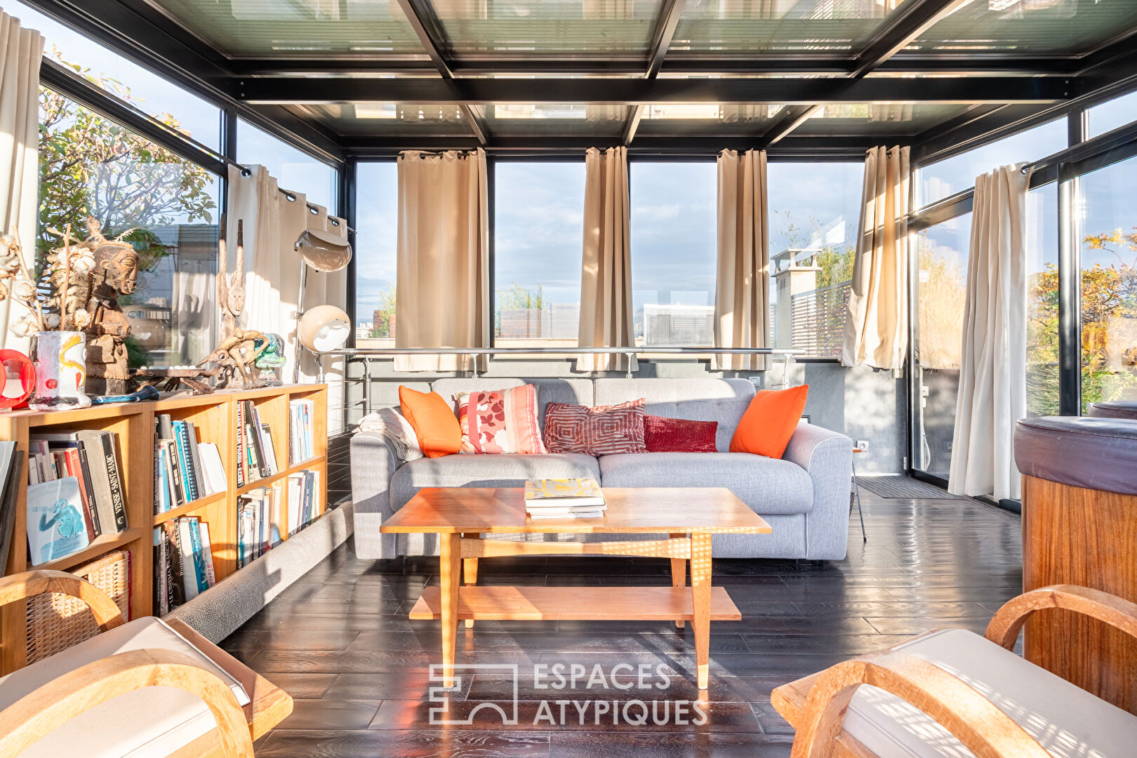 Loft en dernier étage avec terrasses et rooftop
