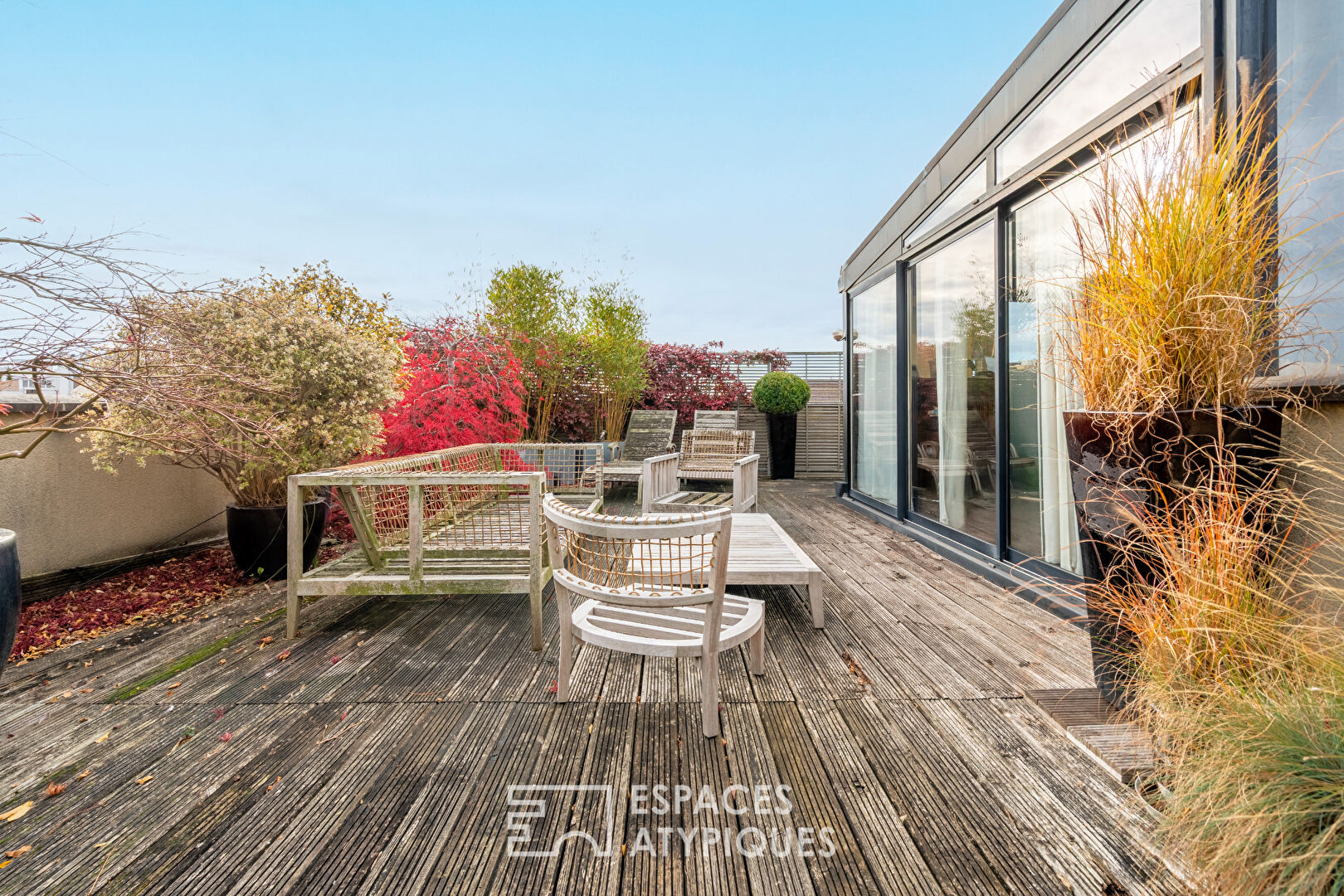 Loft en dernier étage avec terrasses et rooftop