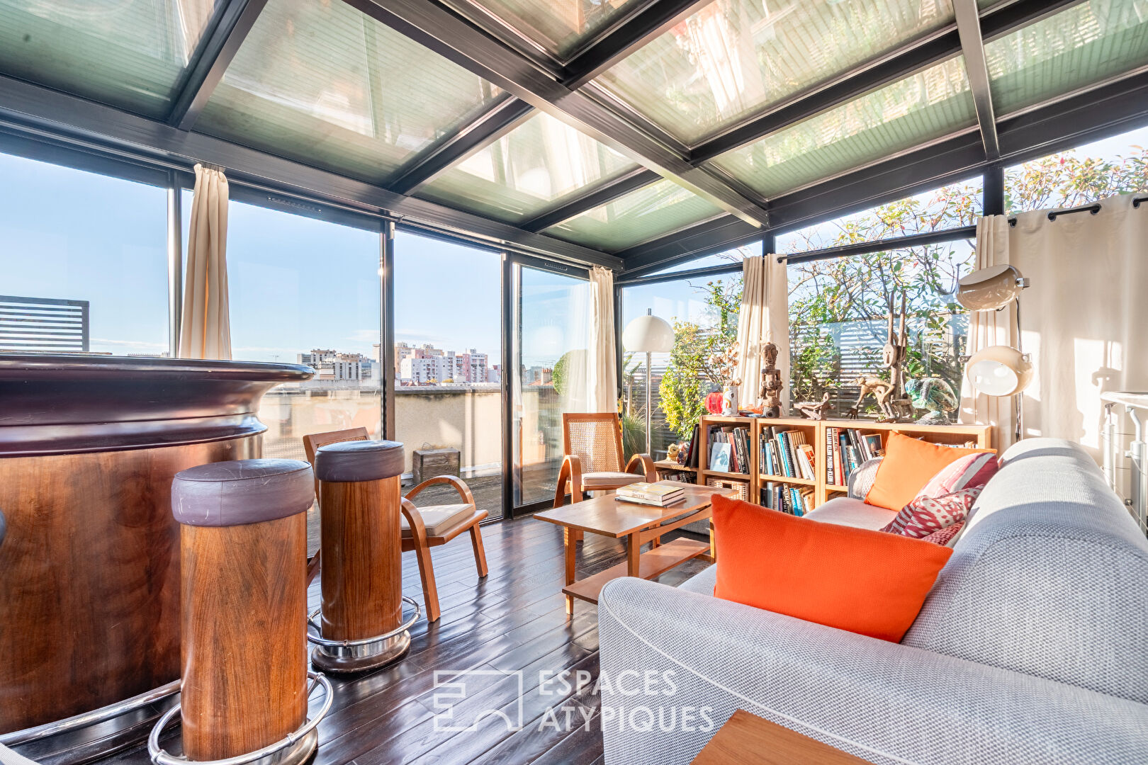 Loft en dernier étage avec terrasses et rooftop