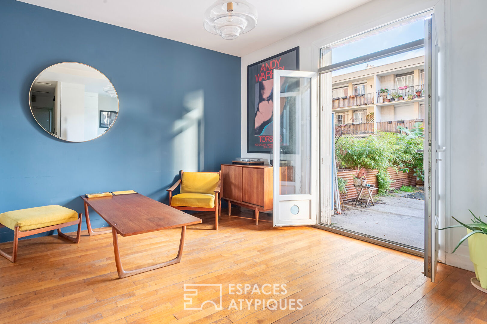 Appartement traversant au pied du canal de l’Ourcq