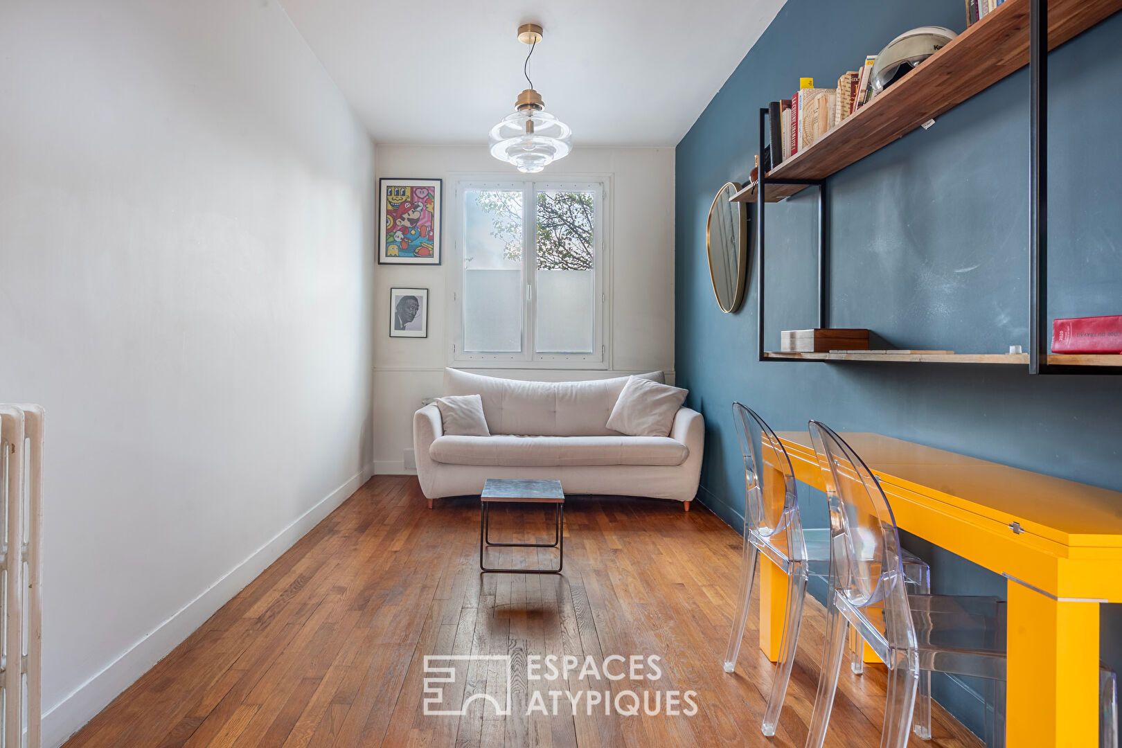 Appartement traversant au pied du canal de l’Ourcq