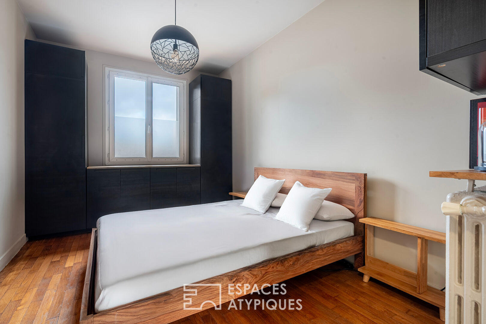 Appartement traversant au pied du canal de l’Ourcq