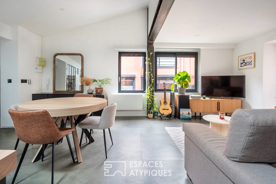 Duplex contemporain sur cour