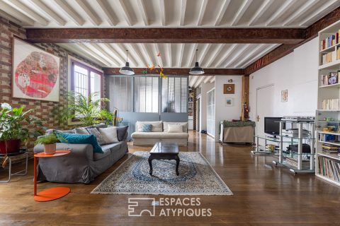 Loft avec jardin partagé