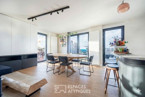 Appartement repensé par architecte avec terrasses