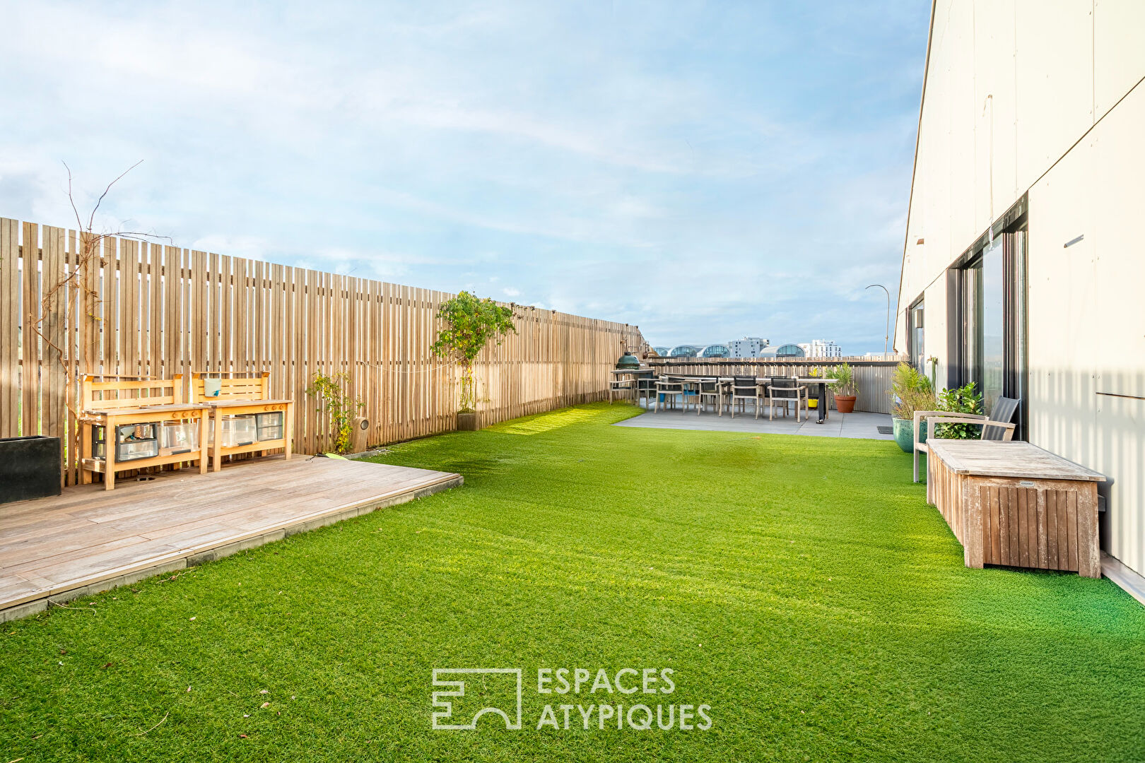 Appartement repensé par architecte avec terrasses