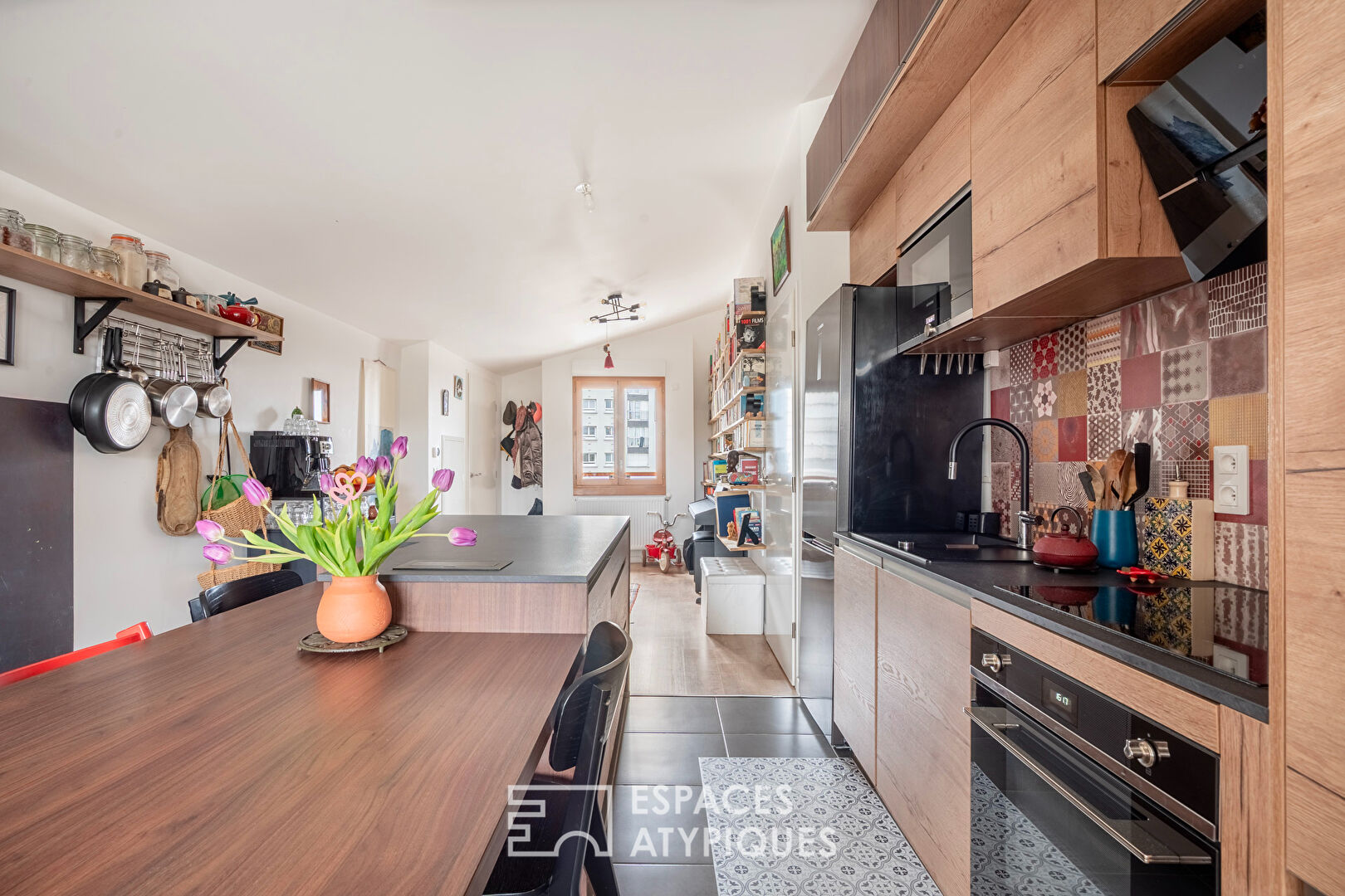 Appartement d&rsquo;architecte au dernier étage avec balcon