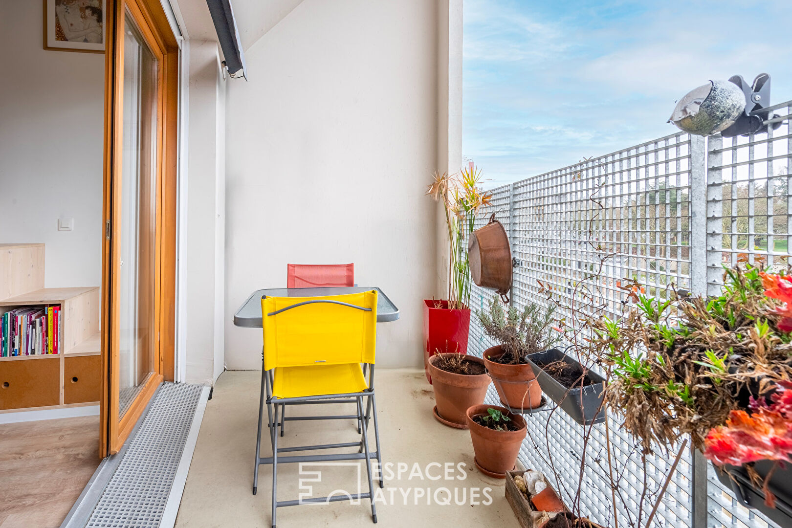 Appartement d&rsquo;architecte au dernier étage avec balcon