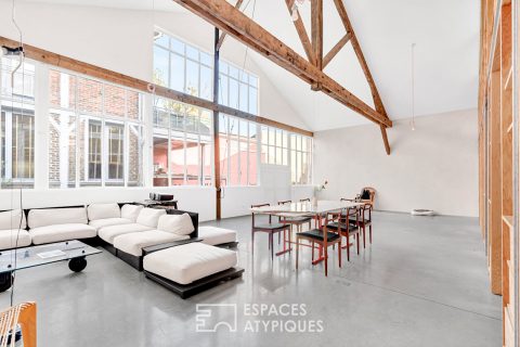 Loft in a former distillery