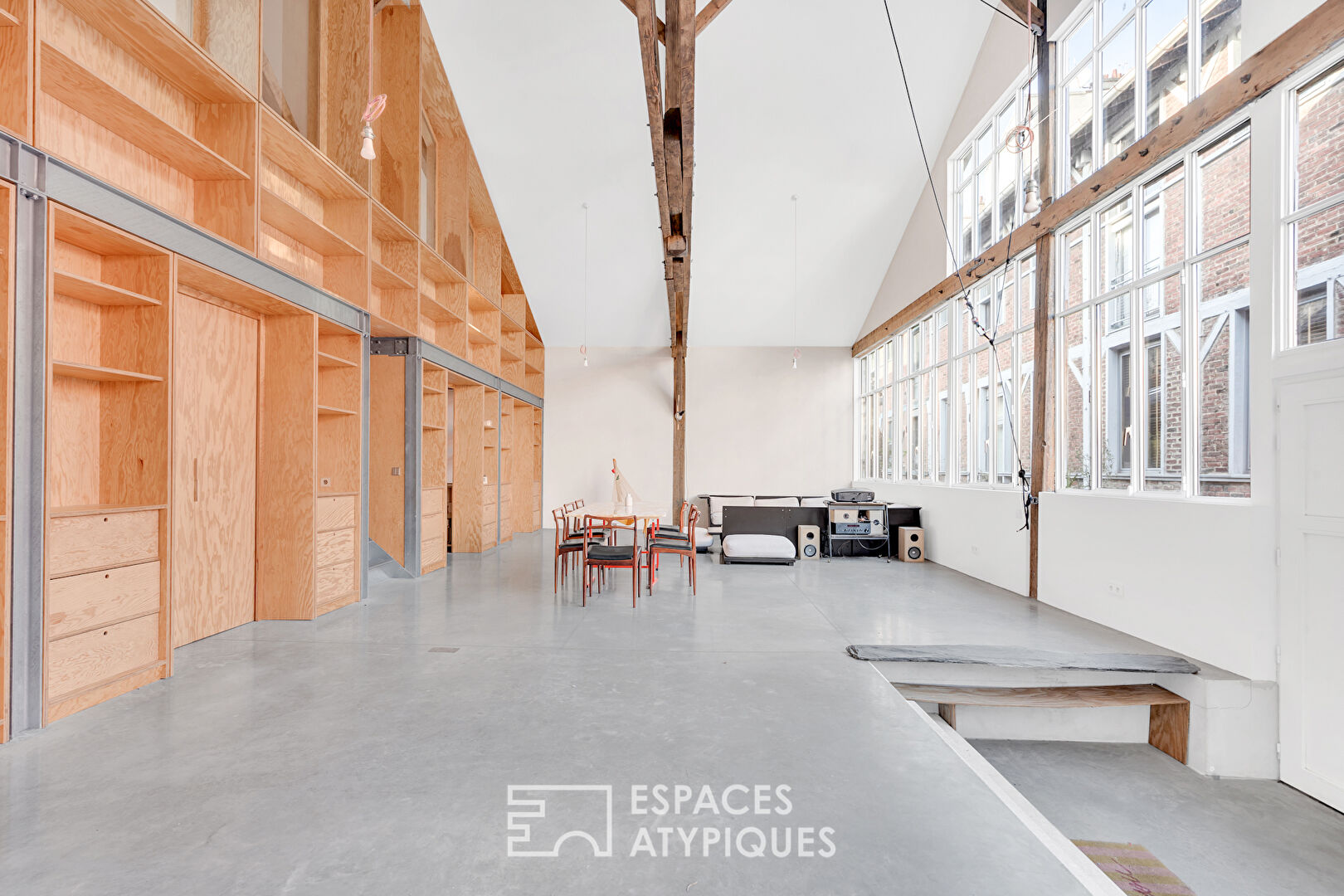 Loft in a former distillery