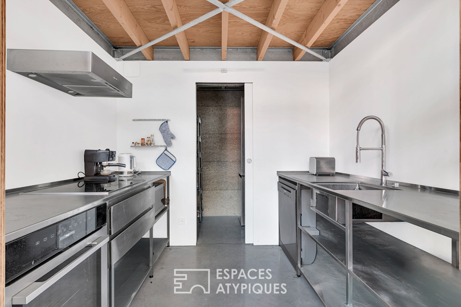 Loft in a former distillery