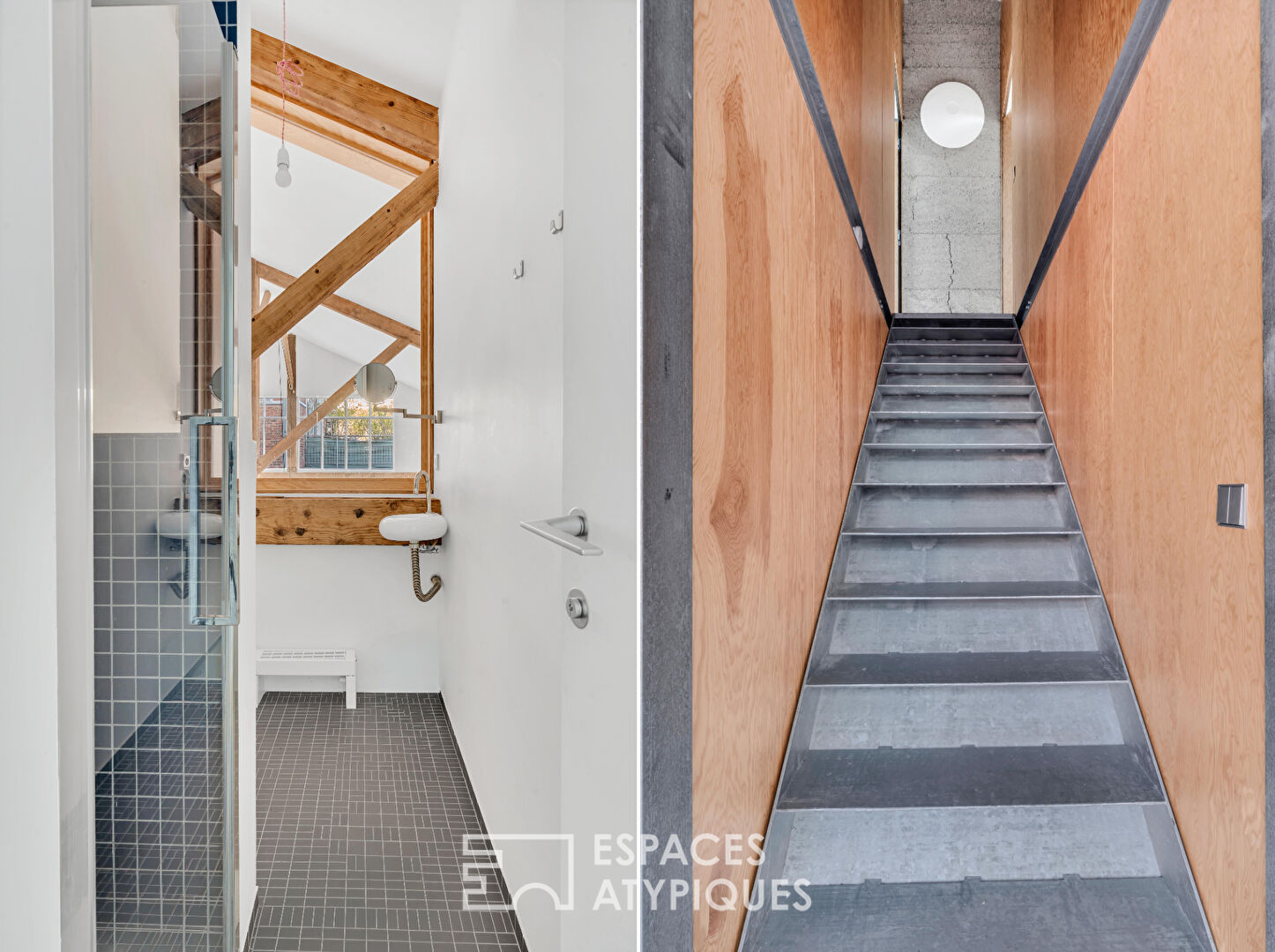 Loft in a former distillery