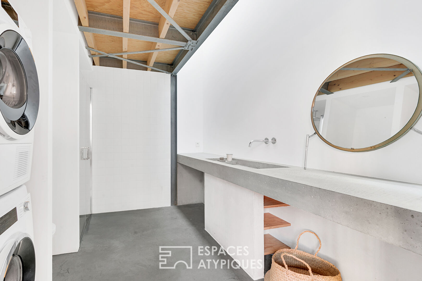 Loft in a former distillery