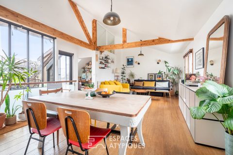 Duplex traversant avec terrasse