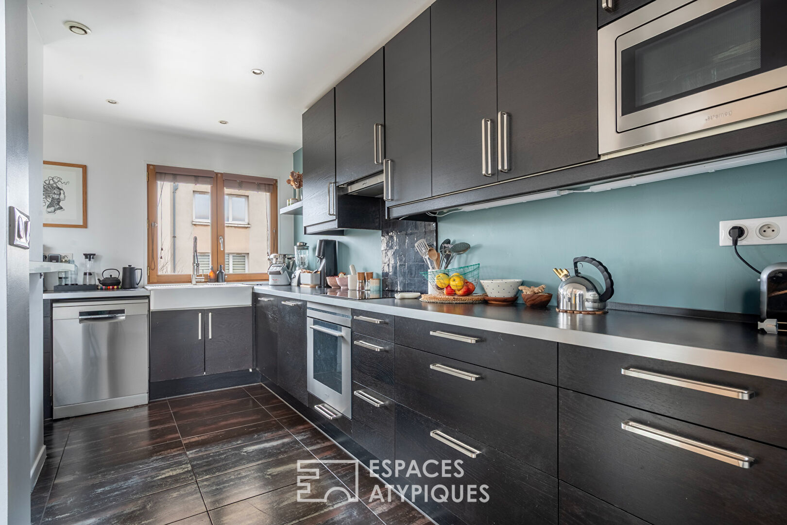 Duplex traversant avec terrasse