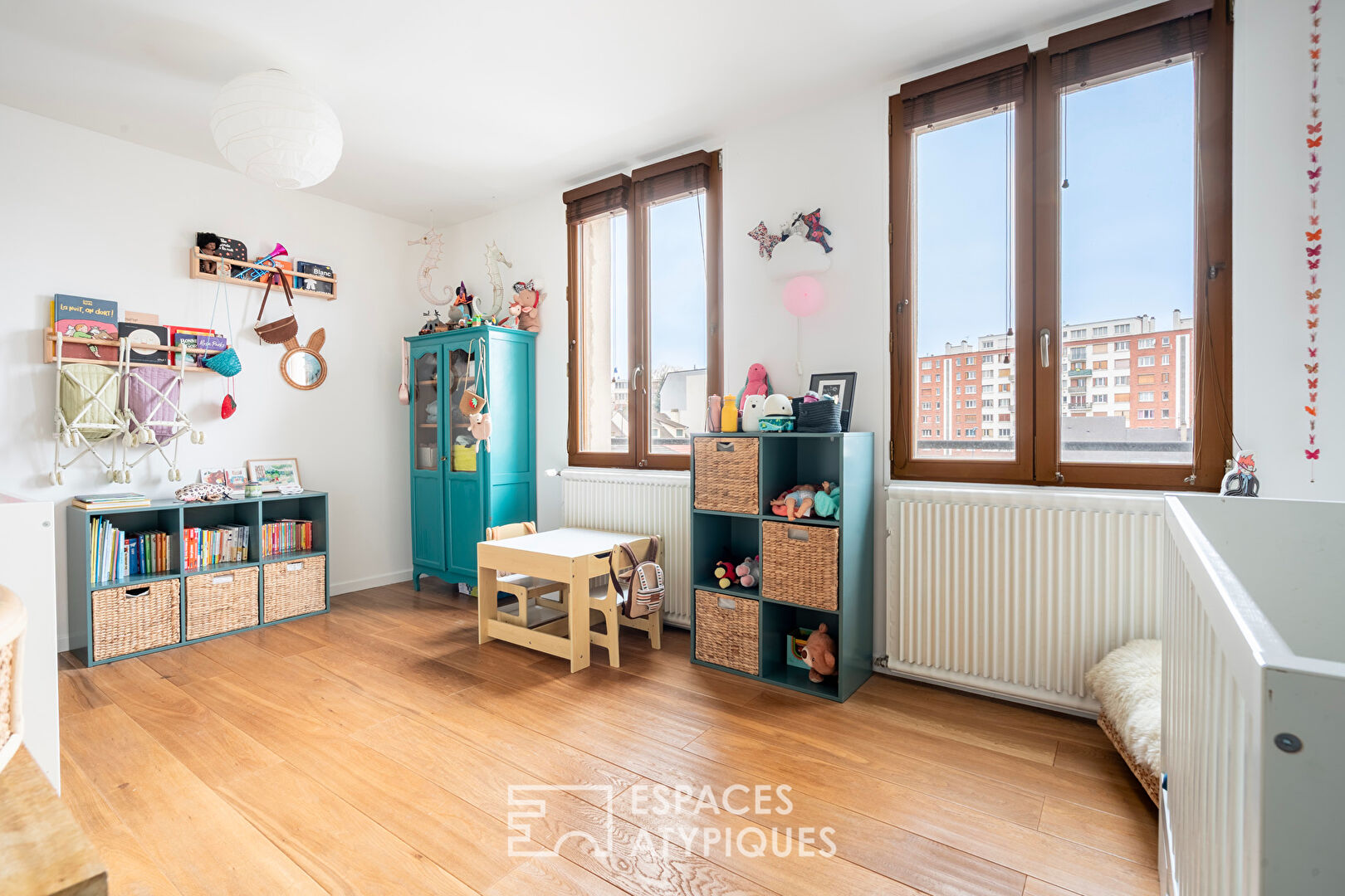 Duplex traversant avec terrasse