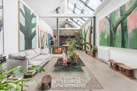 Loft avec patio dans une ancienne clouterie