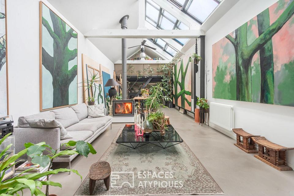 Loft avec patio dans une ancienne clouterie