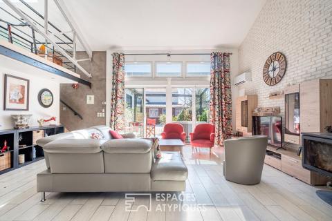 Ancienne menuiserie réhabilitée en maison Loft